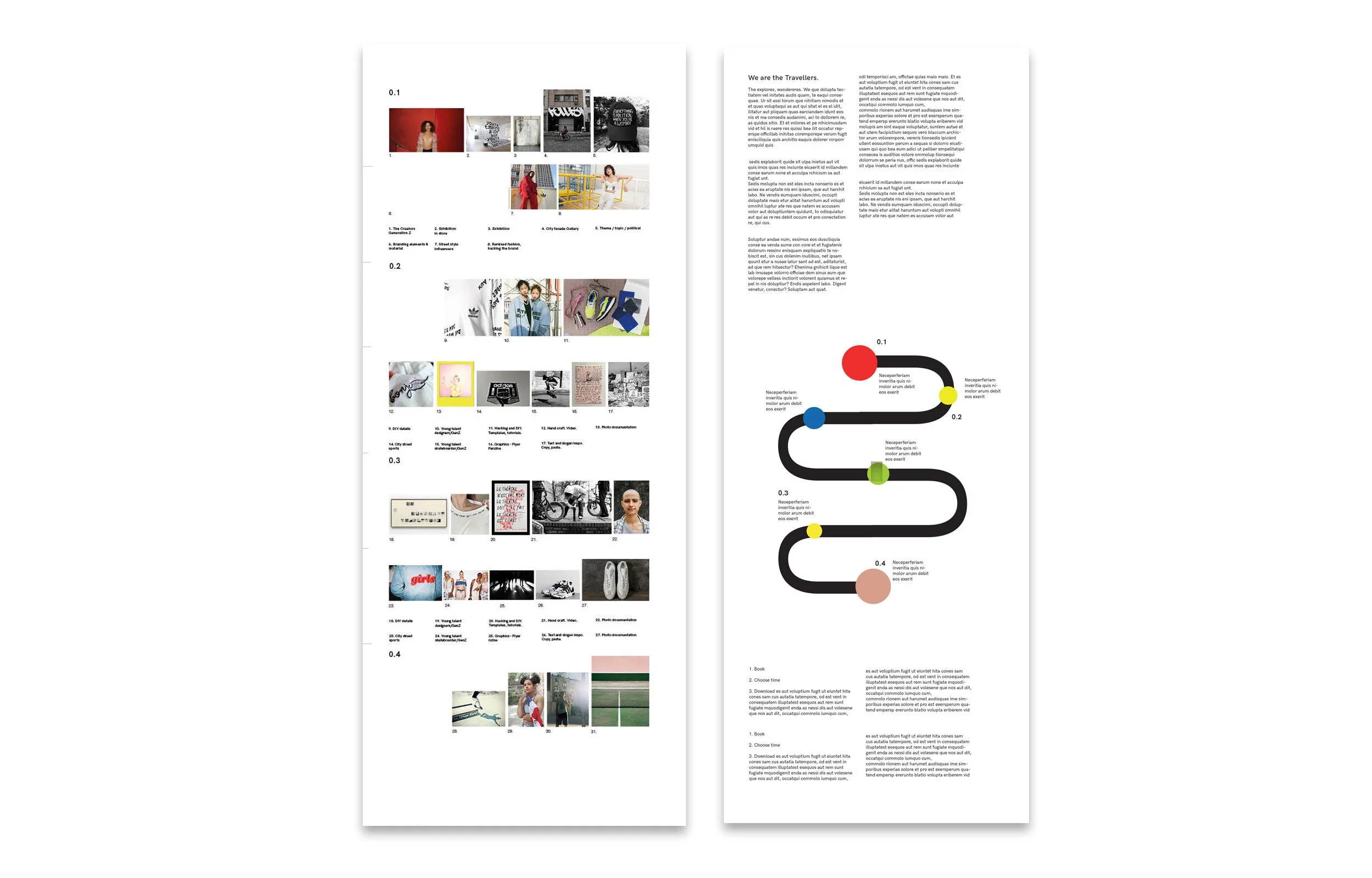 Stylistic service journey for the circular service concept REMIX for adidas Futures team (2018).