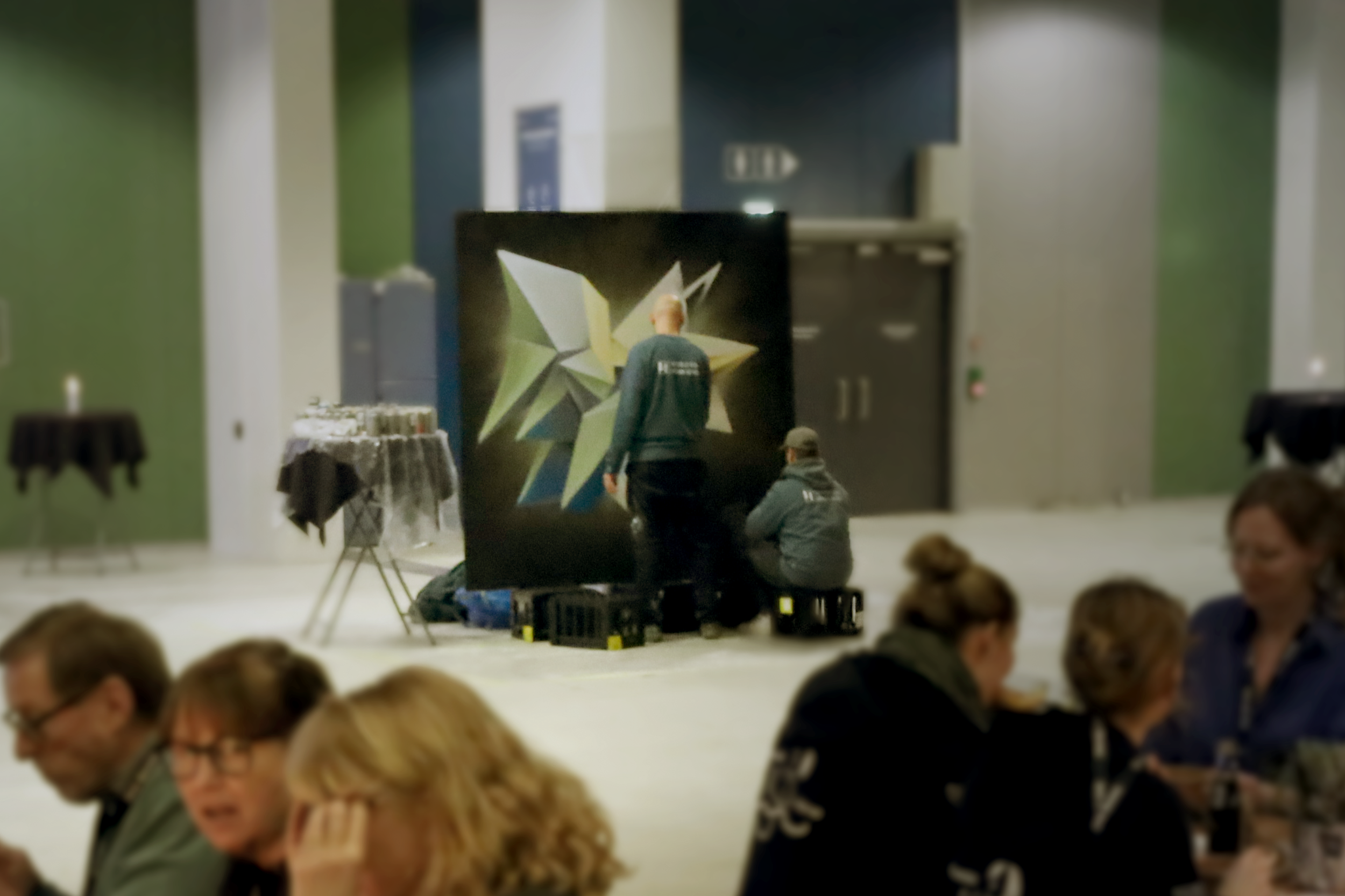 Live maling på konferencen