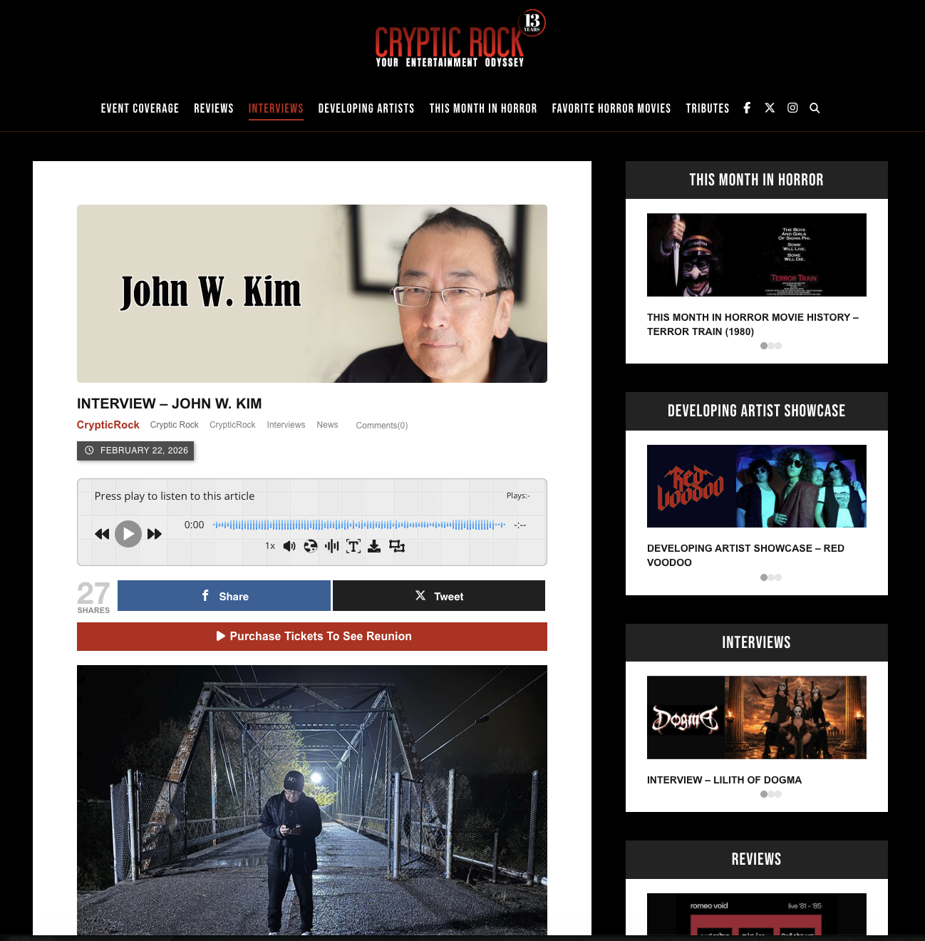 Interview – John W. Kim