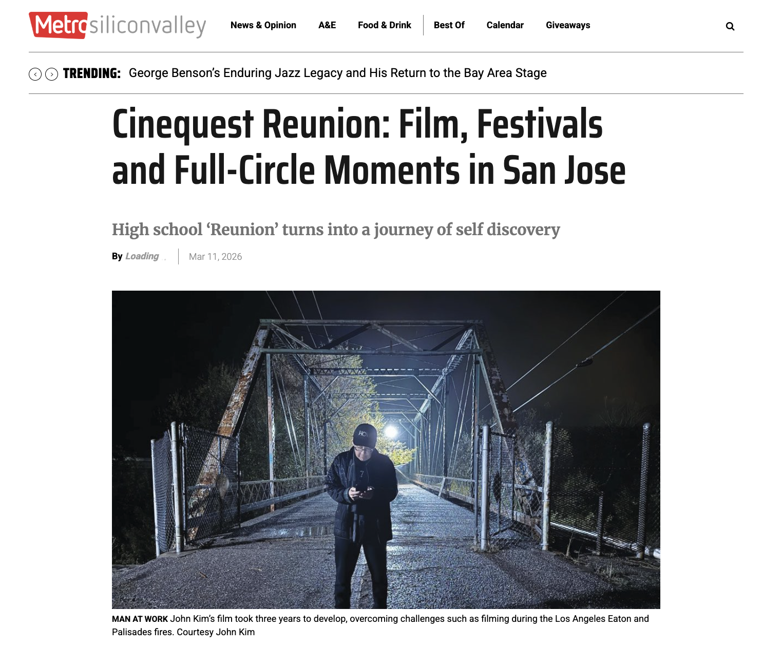 Cinequest Reunion: Film, Festivals and Full-Circle Moments in San Jose