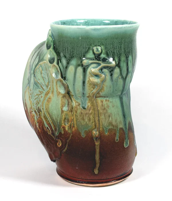 pottery hug mug