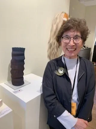 Key_Yeon Son with her piece that sold to the V &amp; A Museum