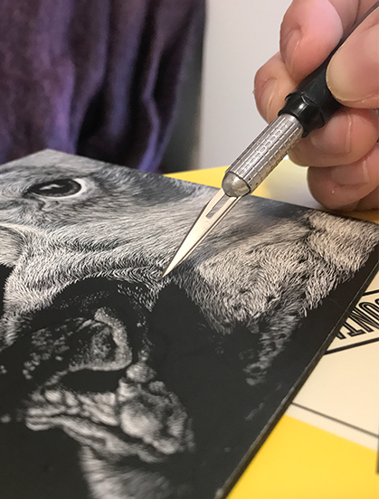 Scratchboard Workshop with Pam from Zoopothecary