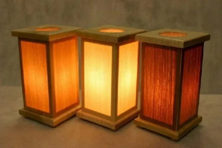 wood lanterns
