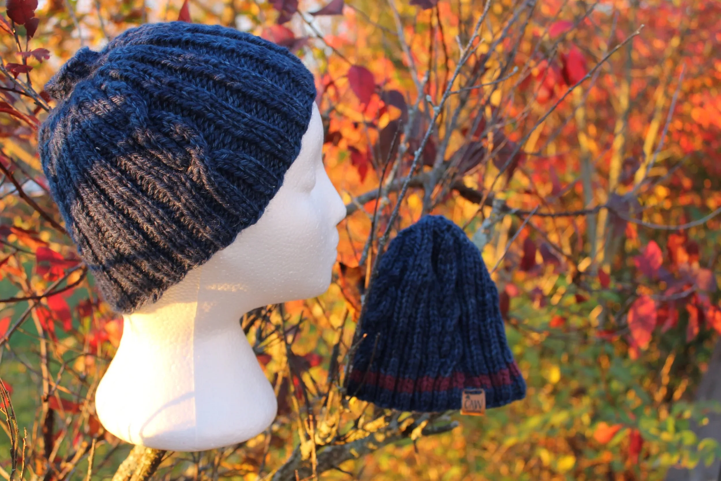 hand knit beanies