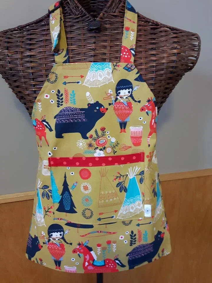 children and adult aprons