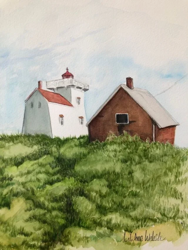 lighthouse watercolour