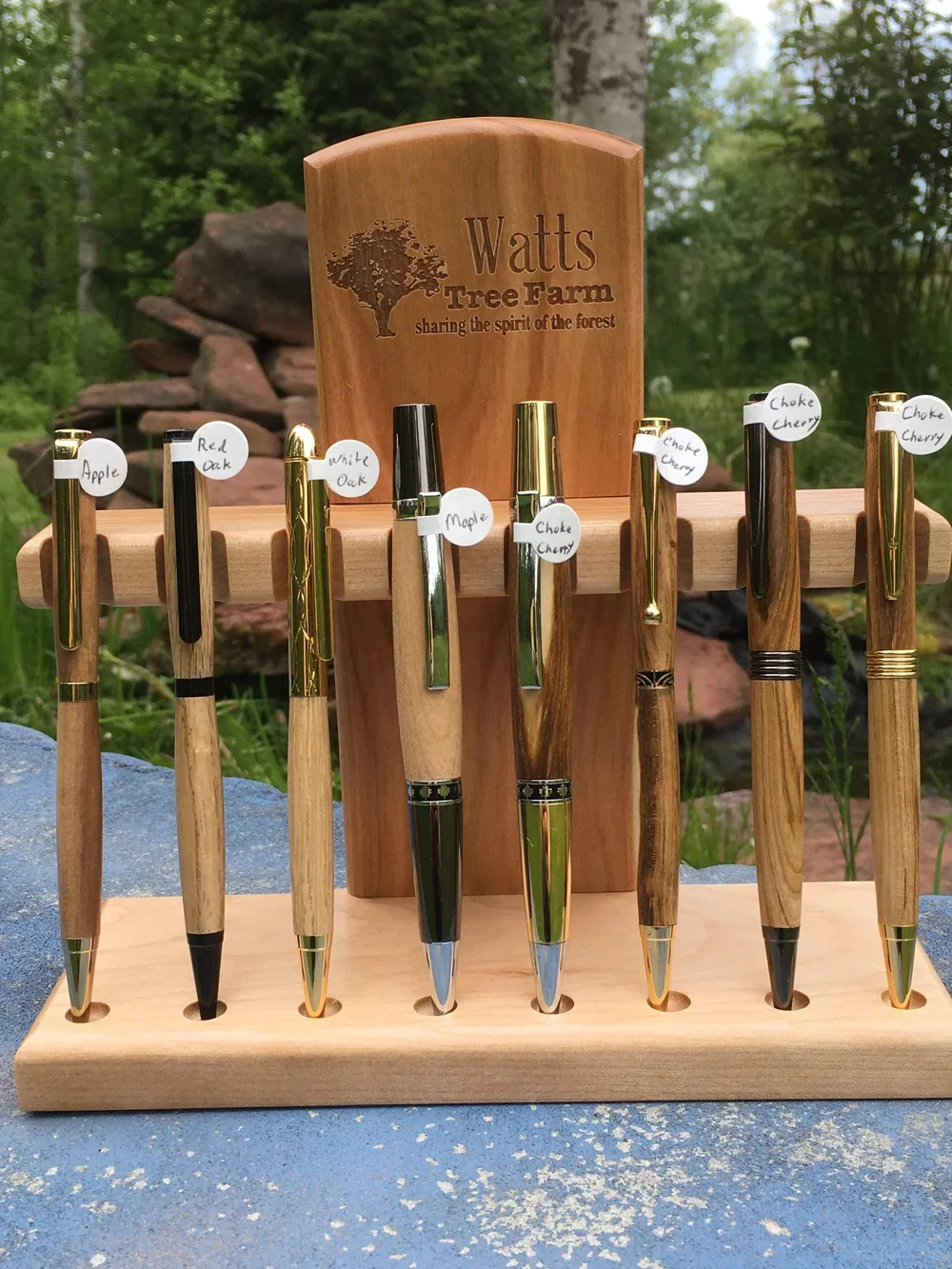 collection of wooden pens