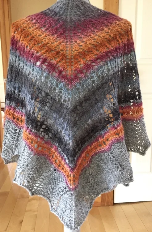 hand knit shawl