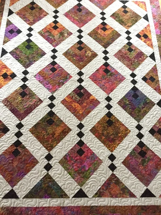 diamond design quilt
