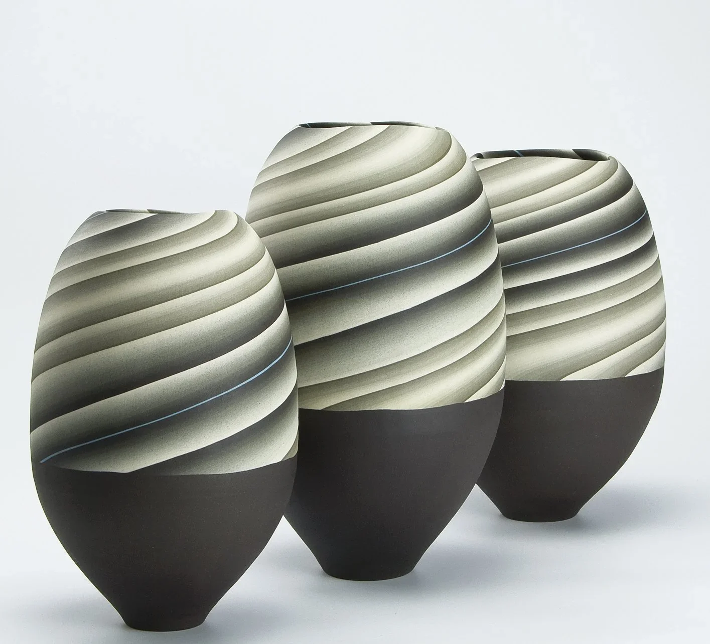 shades of grey neriage pottery vases