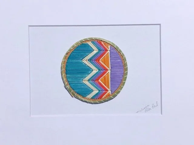 matted quill art design