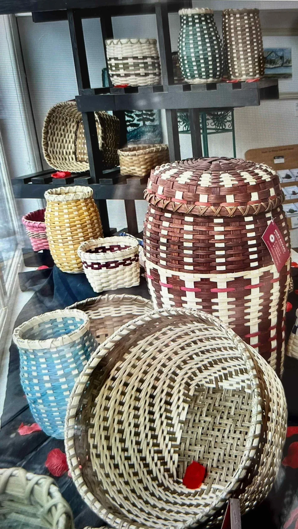 assorted baskets and vessels