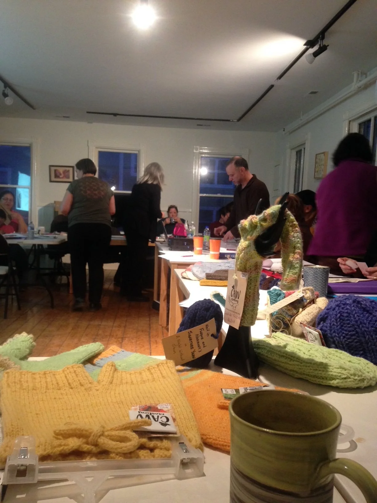 business of craft group meeting