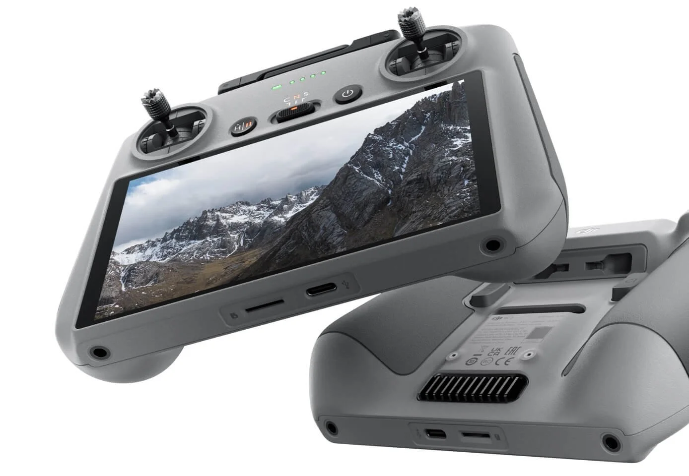 DJI RC2 Controller

Specs: 5.5-inch 1080p High-Brightness Screen (1000 nits) | O4 Video Transmission System | 32GB Internal Storage | Next-Gen Processor | Precise Dual-Spring Control Sticks.