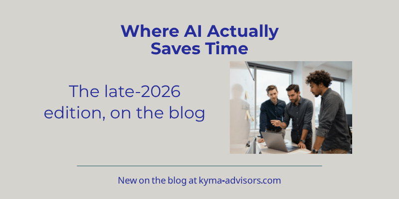 Where AI Actually Saves Time in a Service Business (Late-2026 Edition)