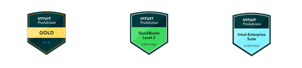 Intuit ProAdvisor Gold, Quickbooks Certified and Intel Enterprise Suite Certified