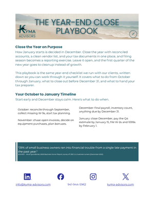 The Year-End Close Playbook cover