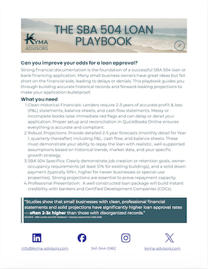 The SBA 504 Loan Playbook Preview
