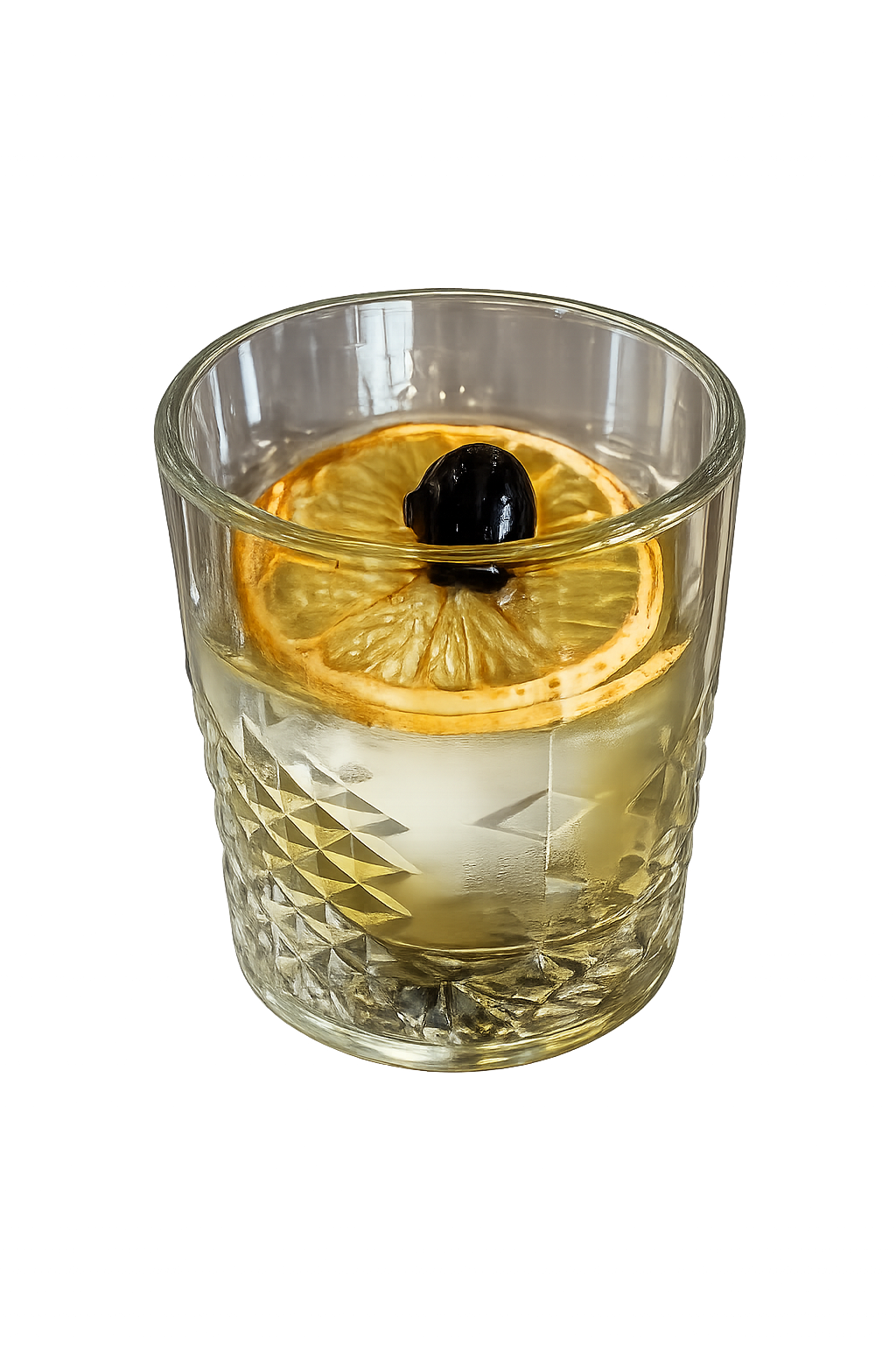 Amaretto, Lemon, Dehydrated Grapefruit, Luxardo Cherry.