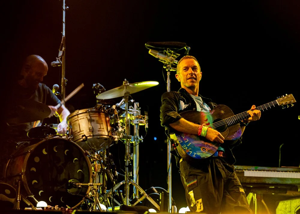 Chris Martin Coldplay Pyramid stage Glastonbury 2024
