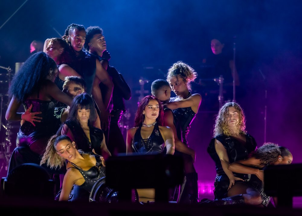 Dua Lipa Pyramid stage Glastonbury 2024