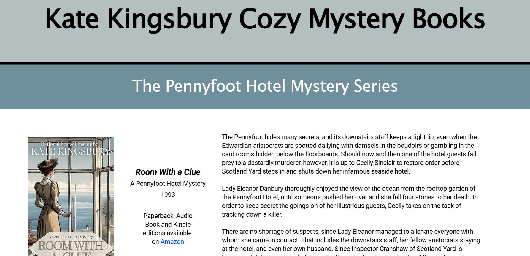Screenshot of katekingsbury.com, a Squarespace small business website built by Regan Web Design.