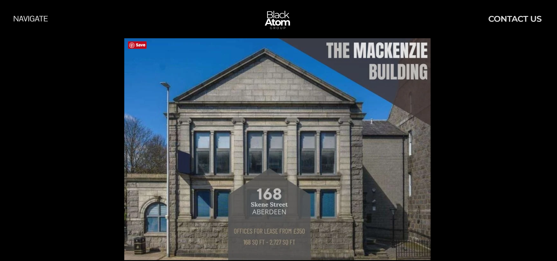 Screenshot of blackatomgroup.com, an Aberdeen property management Squarespace website built by Regan Web Design.