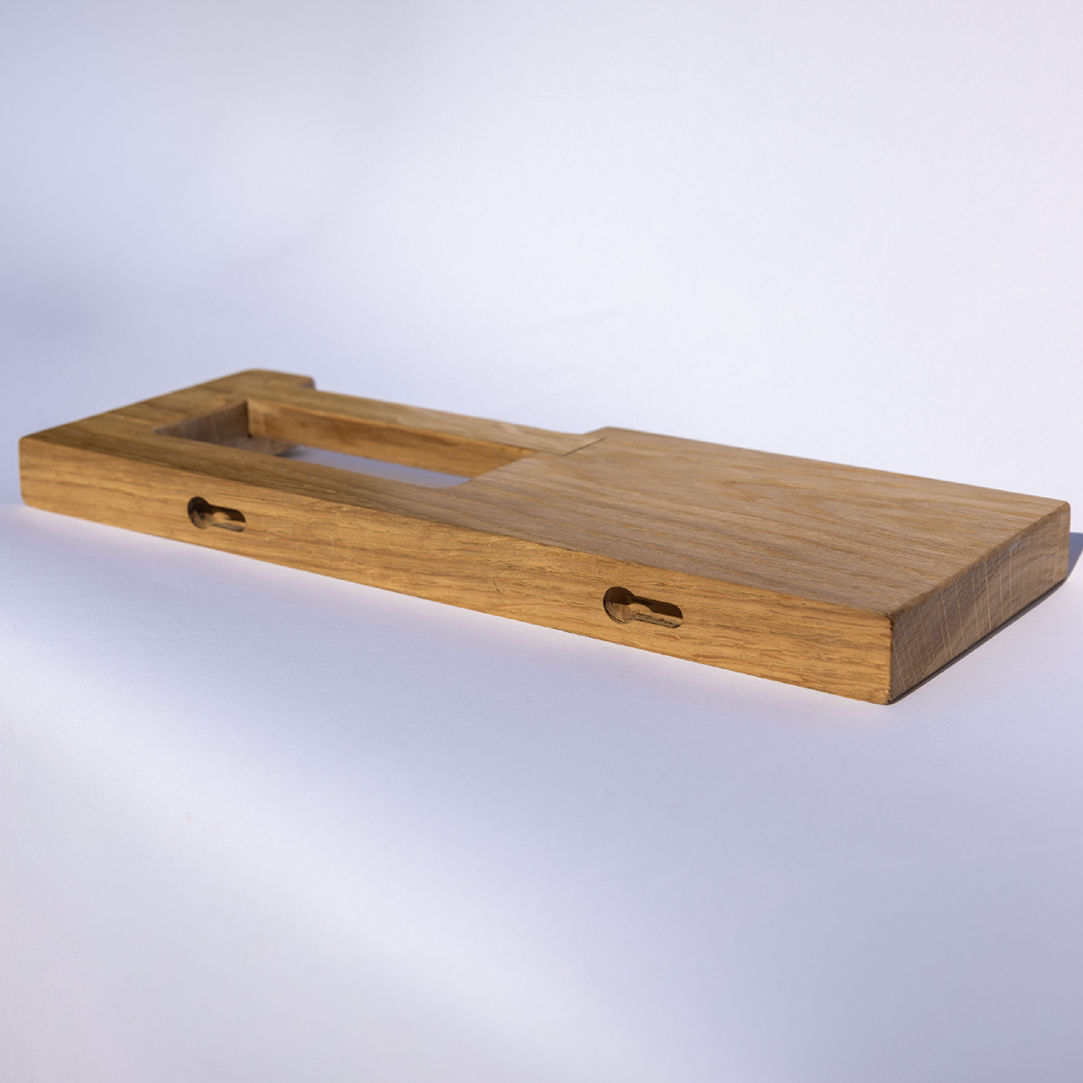 Tablette de toilette en chêne