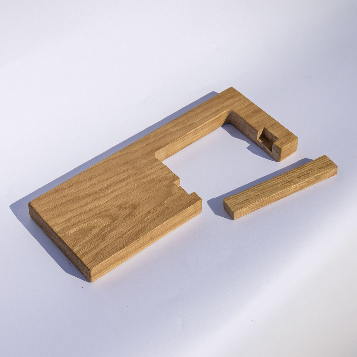 Tablette de toilette en chêne