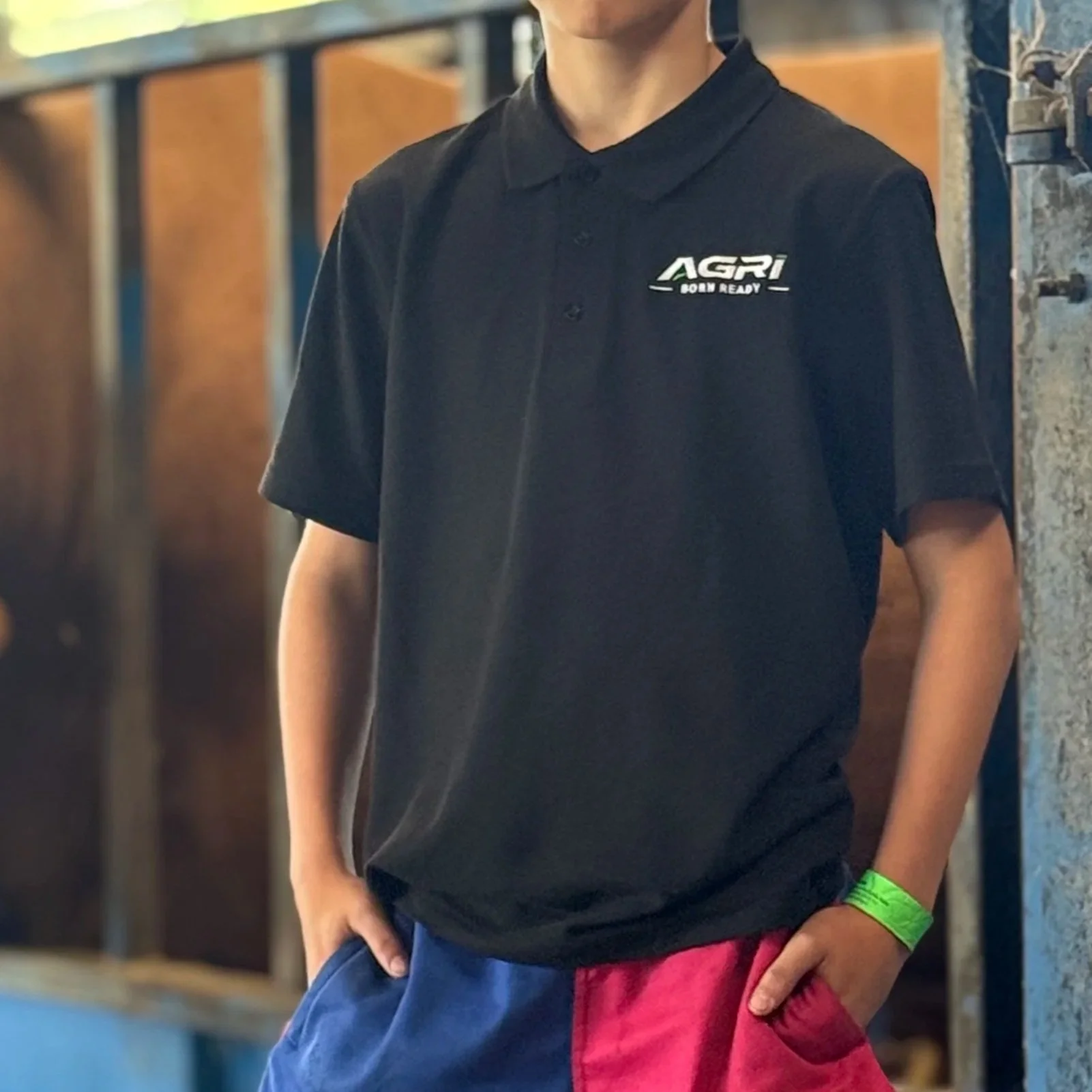 Front of Agri Born Ready Polo Shirt