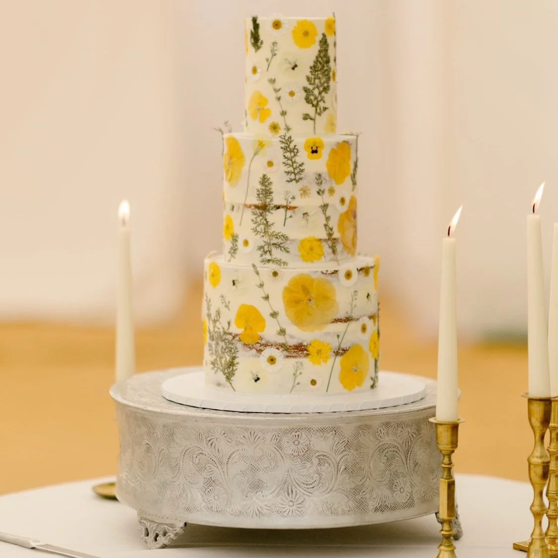 One of the best things about a tiered wedding cake? You can choose a different flavour for each tier.

I usually recommend one crowd-pleaser, such as Victoria Sponge or Lemon, then something a little more indulgent too.

Banana &amp; Biscoff, Lemon &