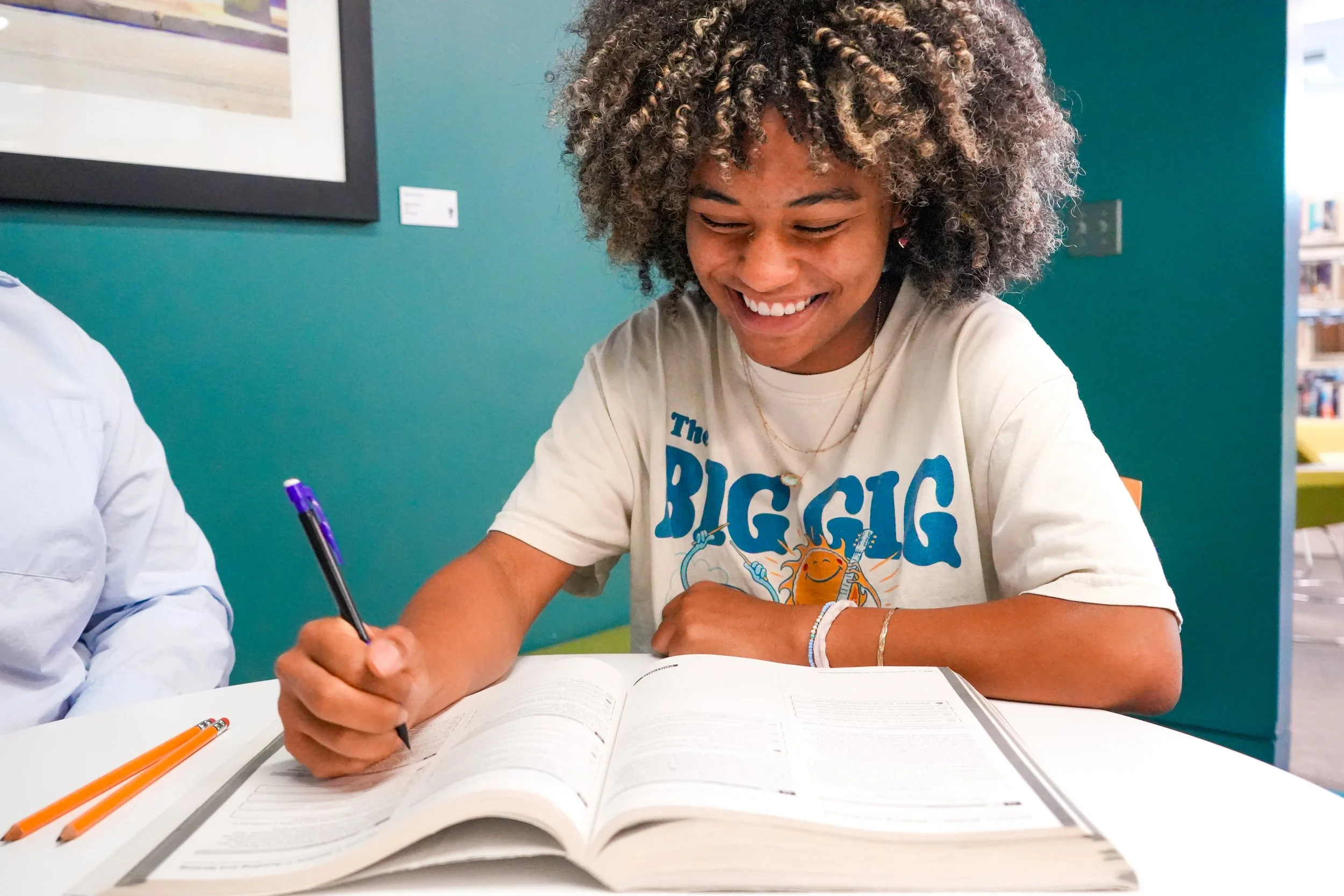 Atlanta Georgia Student studying for SAT. SAT Prep Holistic education services all abilities tutoring