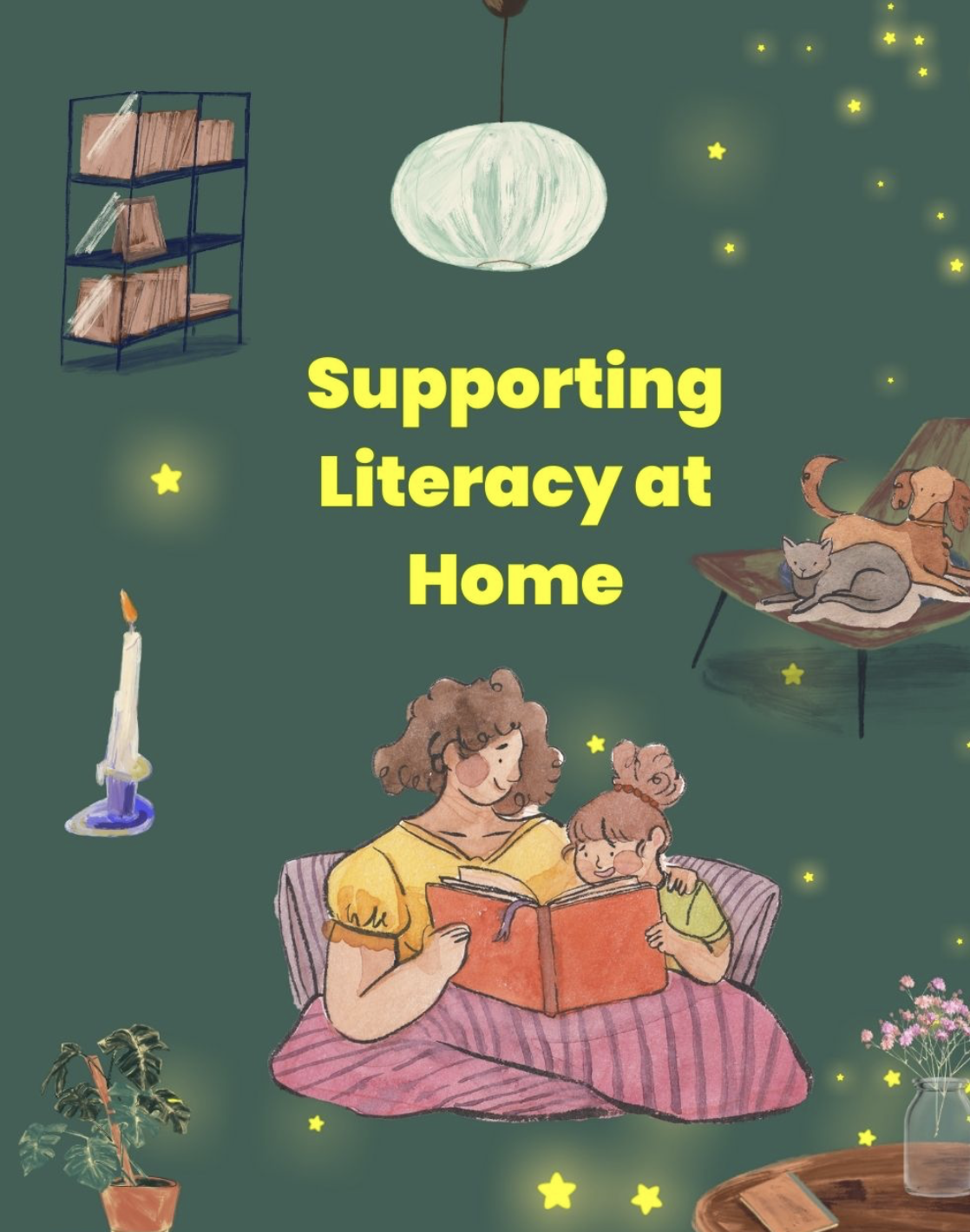 supporting literacy at home reading English writing ELA social media student