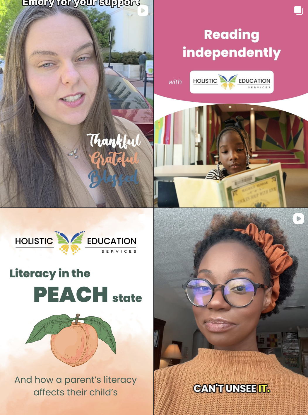 Holistic education services instagram social media tutoring and learning online