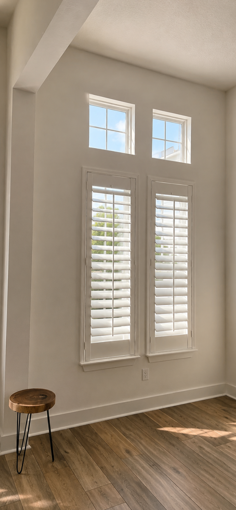 Plantation Shutters / Custom Window Treatments 

Custom plantation shutters and custom window treatments in Florida including interior shutters, composite shutters, wood shutters, and custom window coverings professionally measured and installed for 