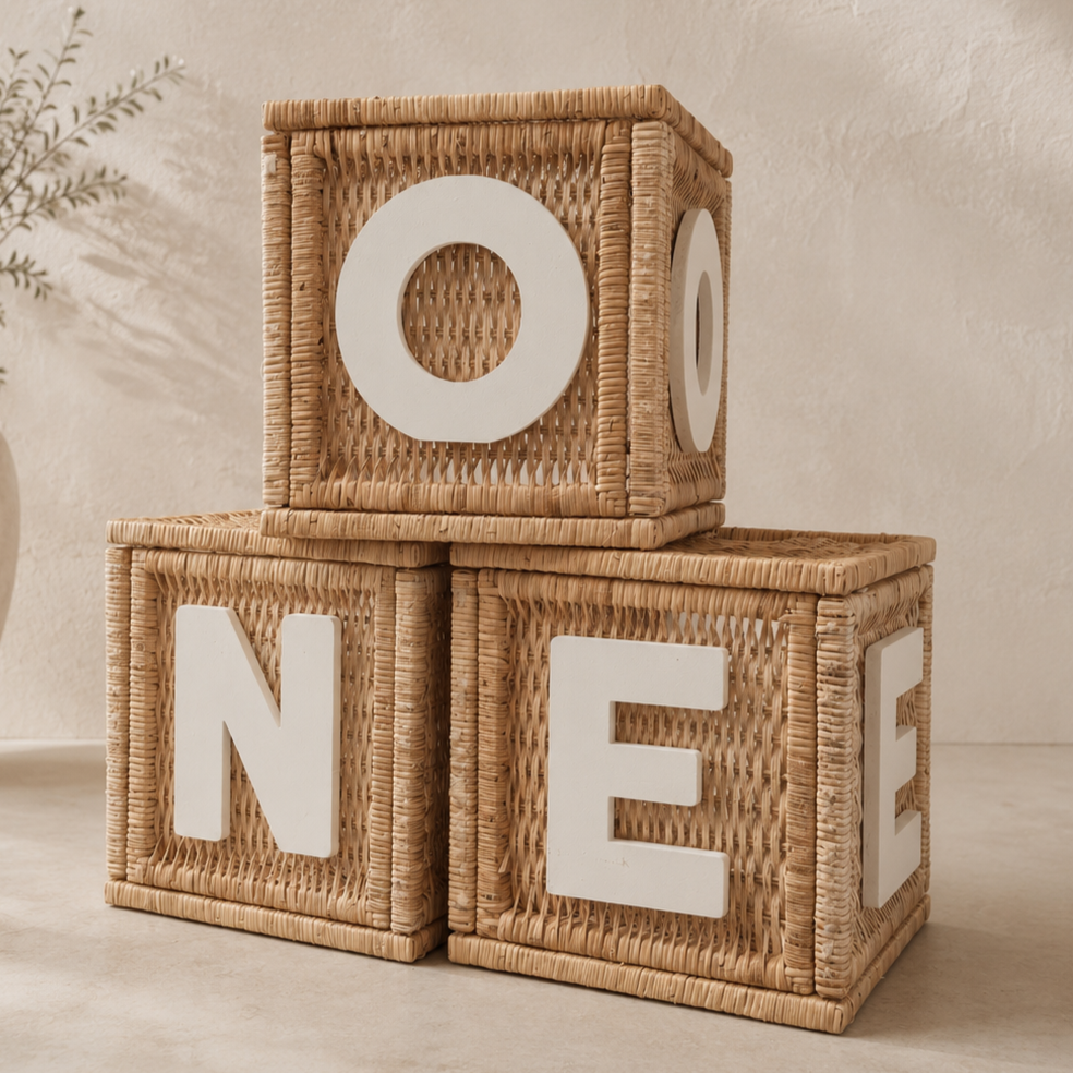 Rattan cubes