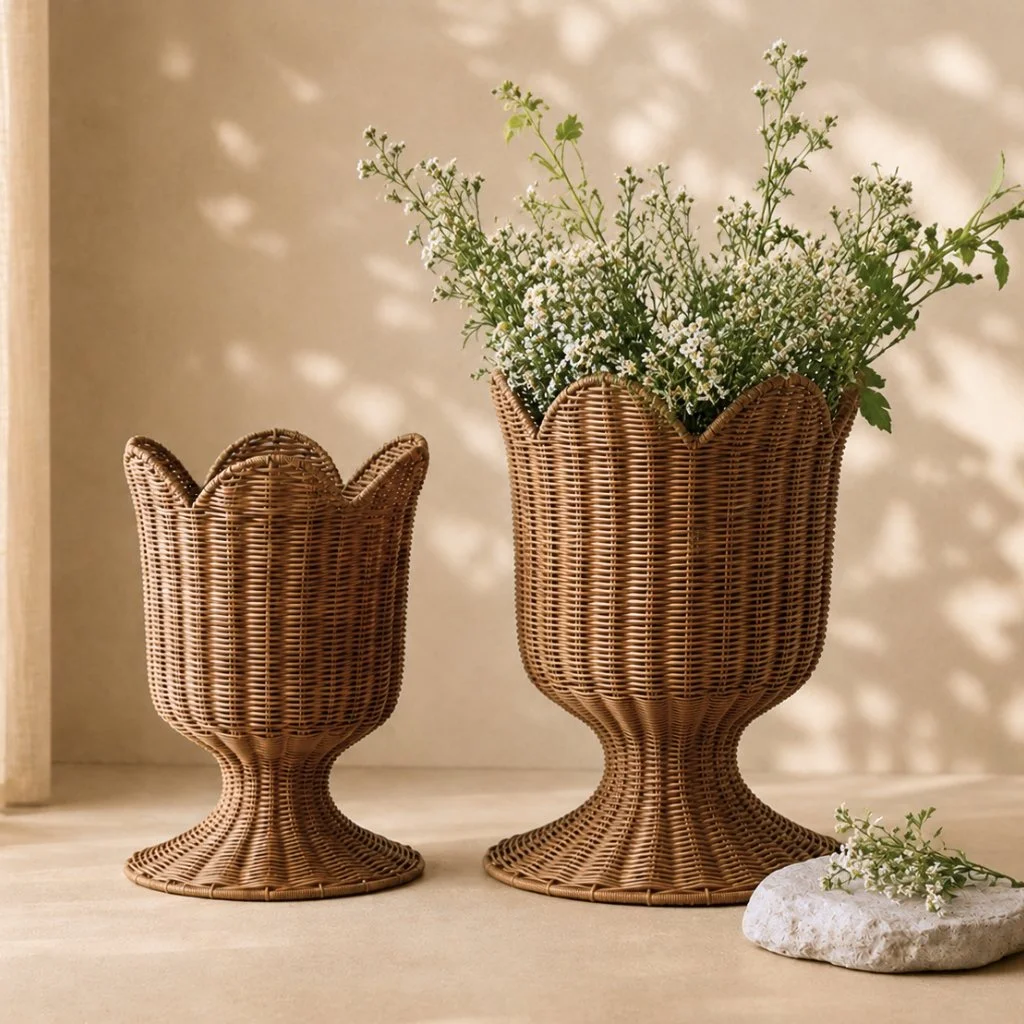 Rattan Urn Basket (Large)