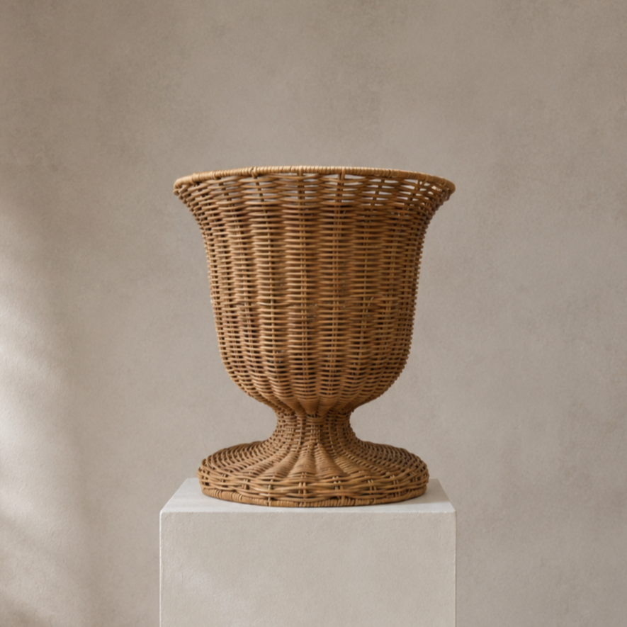 Rattan Urn Basket