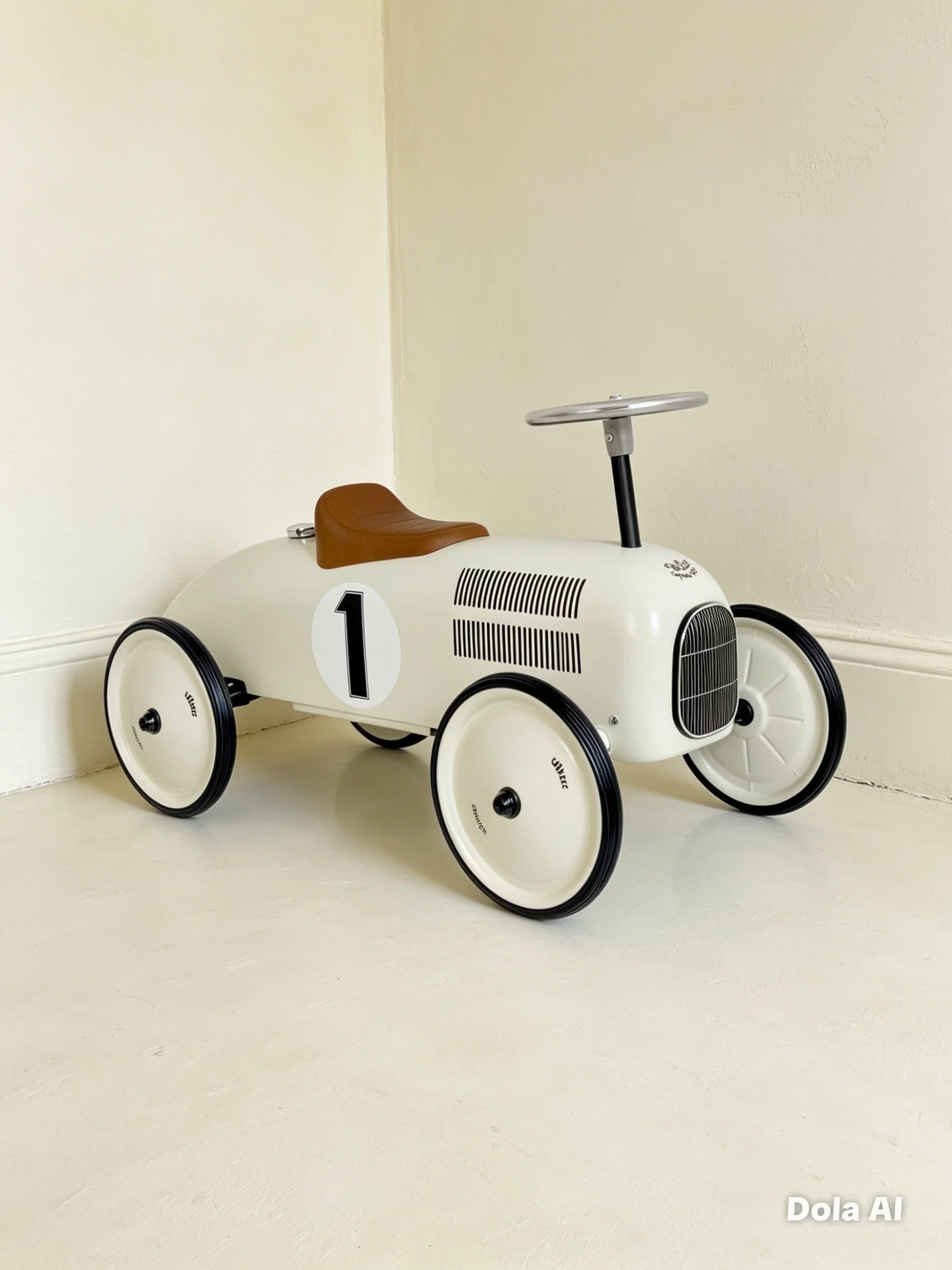 Vilac Ivory Ride-On Vintage Car