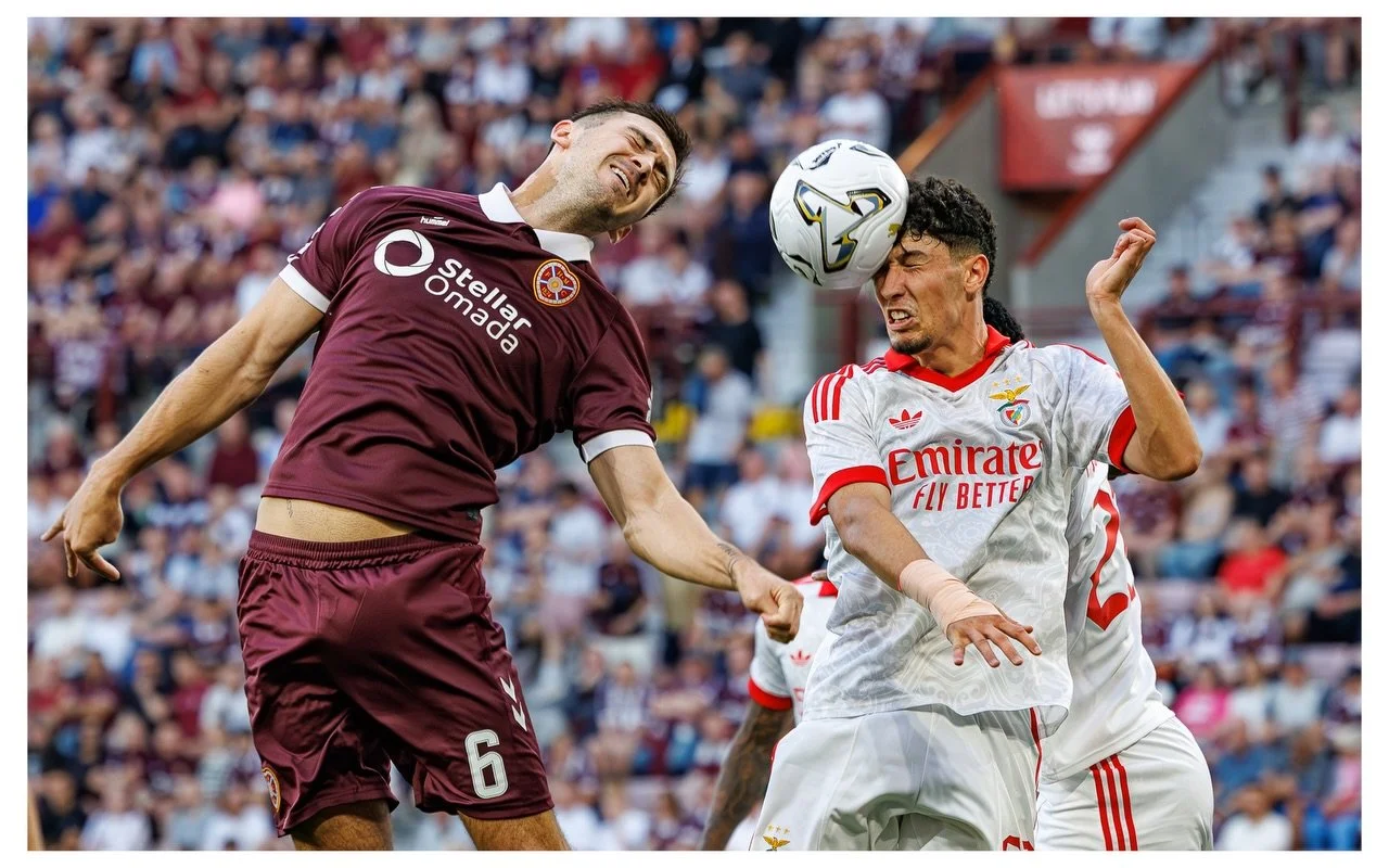Well, not a game that&rsquo;ll live long in the memory. Hearts and Benfica play out a scrappy 1-1 draw at Tynecastle as the visitors progress 7-2 on aggregate.

Images shot for @gettyimages - WM Sport Media / Getty Images 

@heartofmidlothianfc @benf