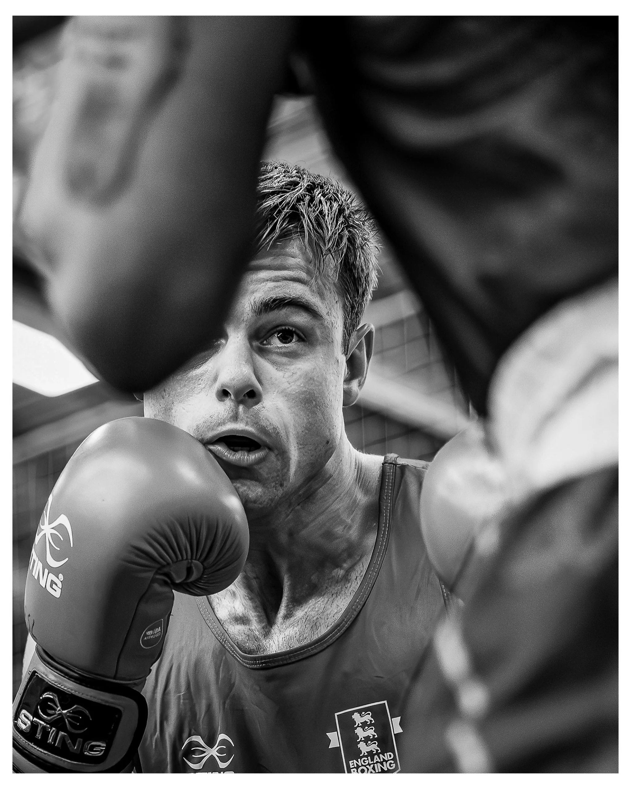 English light heavyweight boxer Cameron Lewis keeps his focus during a fight against Kelyn Cassidy of Ireland

#boxing #boxer #boxingphotography #boxingengland #boxingireland