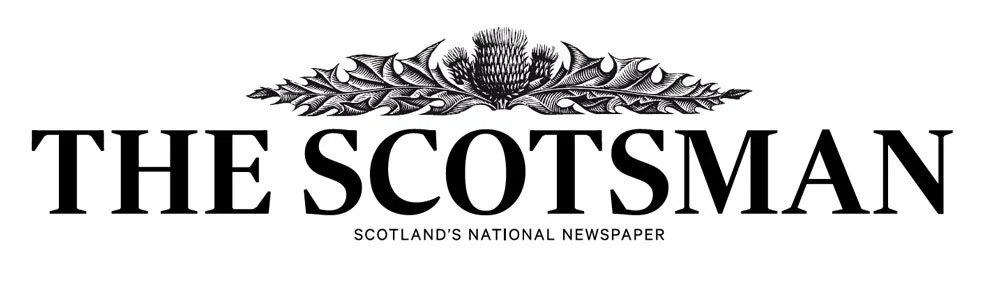 The Scotsman logo featuring a decorative thistle design and the text "The Scotsman" with the subtitle "Scotland's National Newspaper."