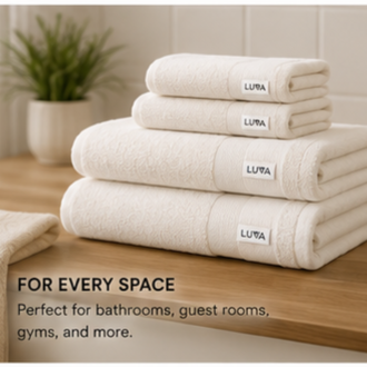 LUVA Towel 4 Set - Ultra-Soft & Absorbent