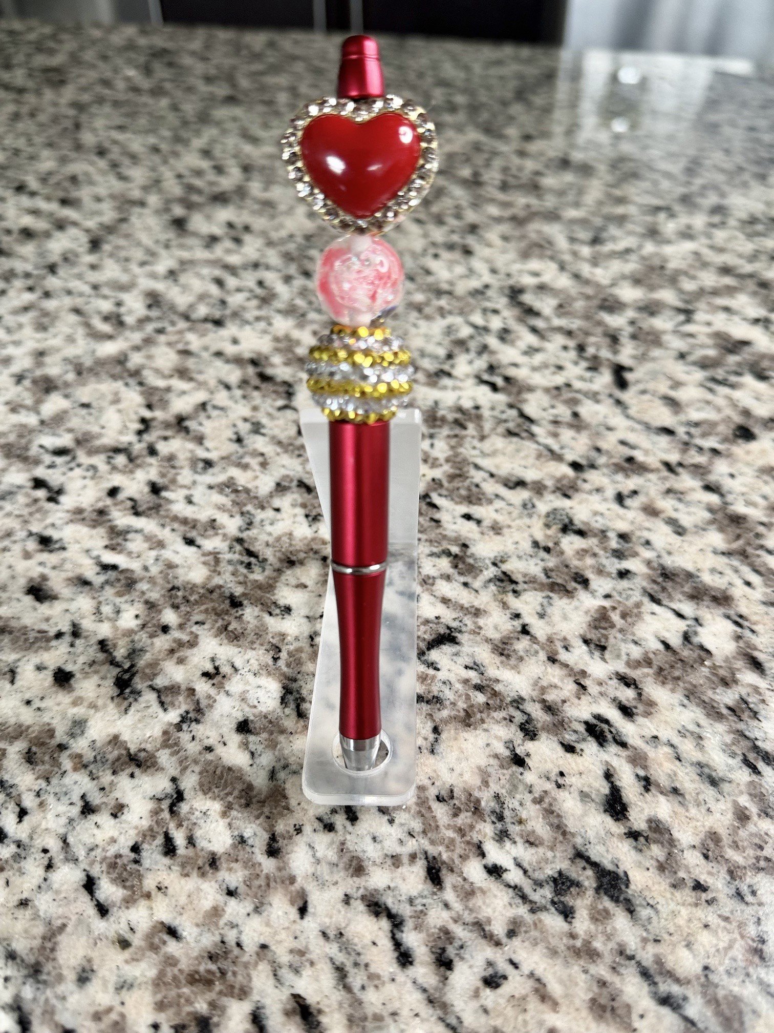Beautiful Red Heart Enamel Pen (Sale)