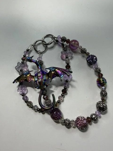 Mystical Dragon Oil-Spill Keychain