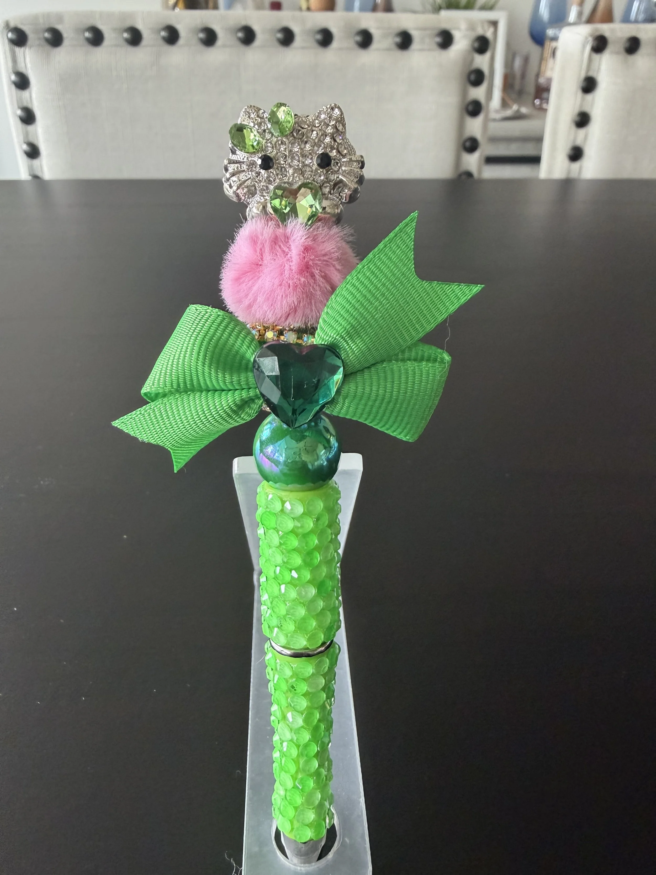 Green Bling HK Crystal Pen