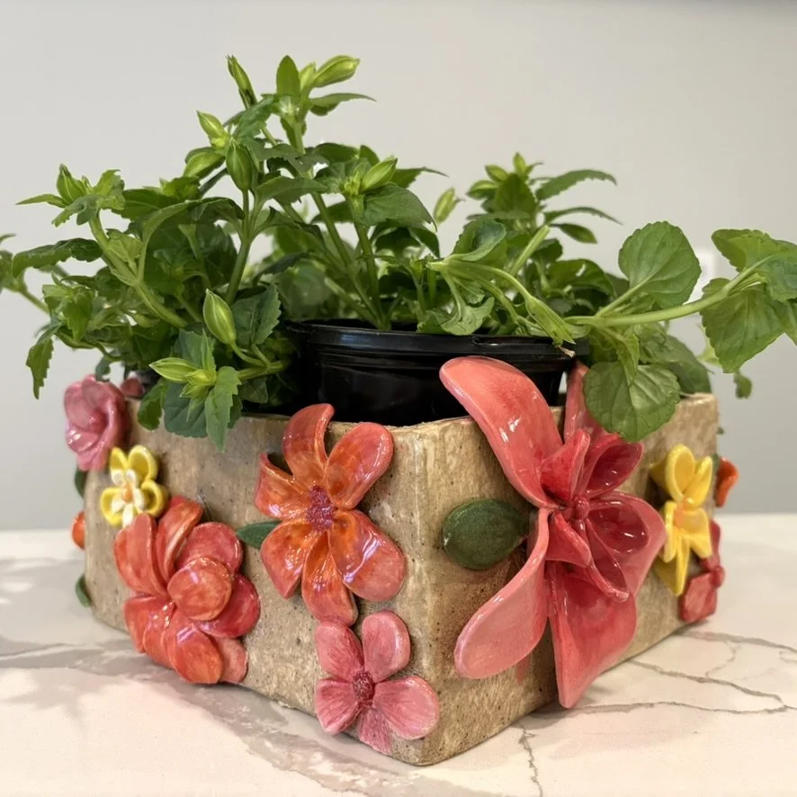 Short  (4.5" x 8" x 8") multi colored box. $500