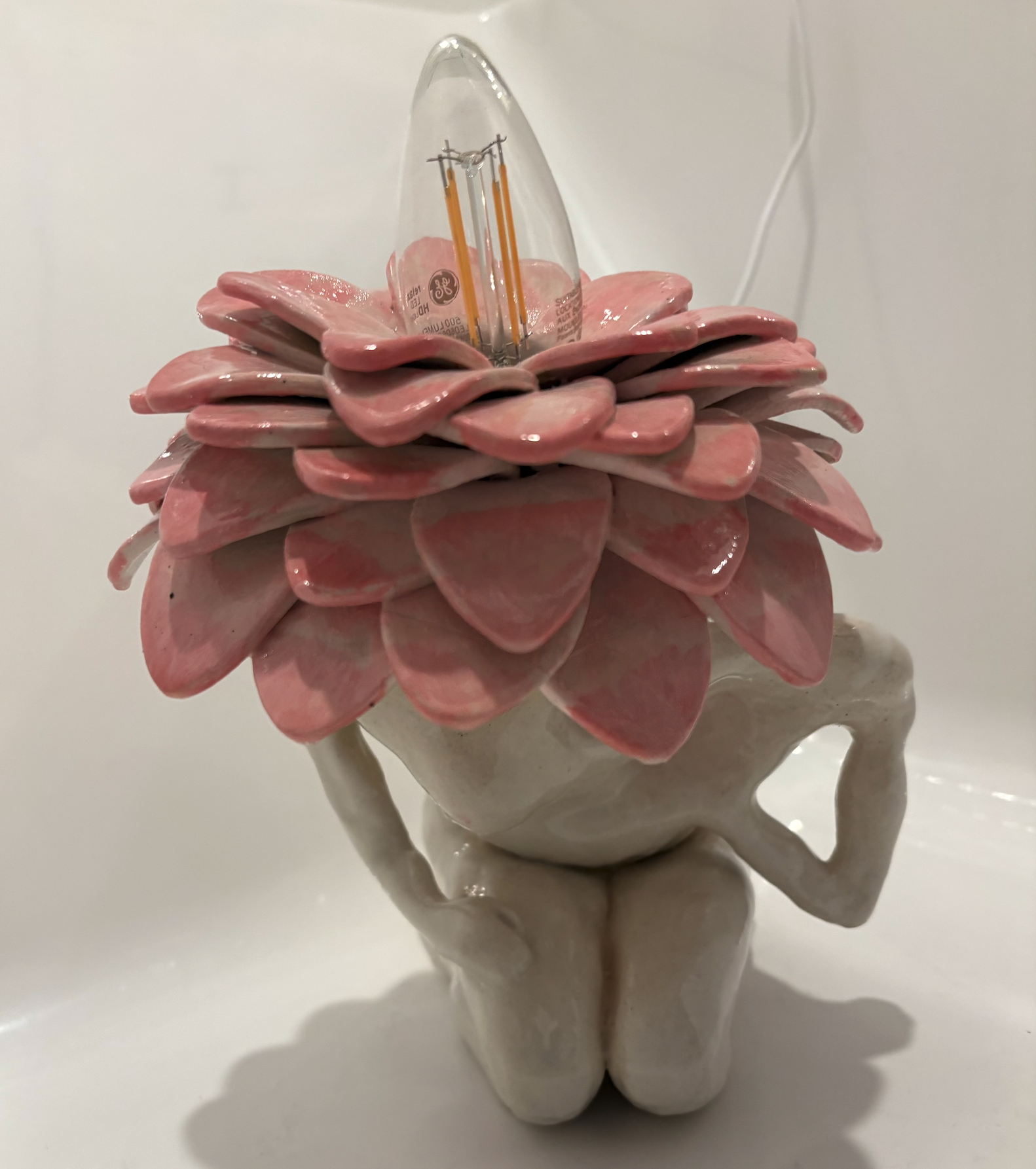 Flower head lamp. $350