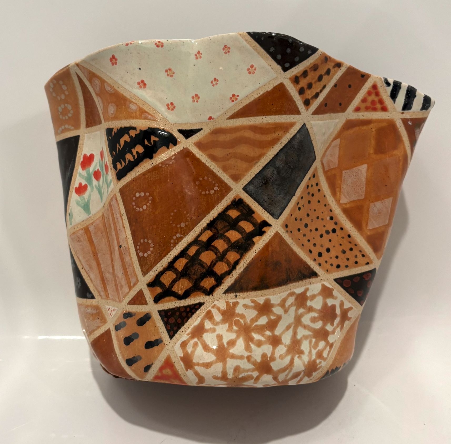 Brown wall planter